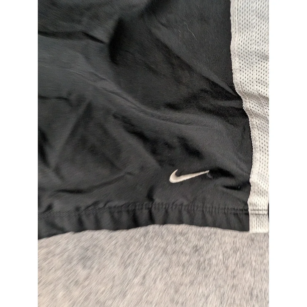 Nike Performance Mens Running Shorts Black Grey Mesh Side Stripe RN56323 L